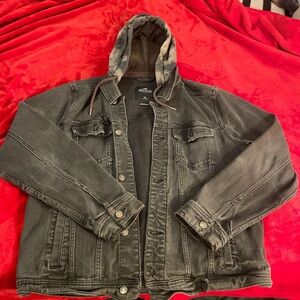 Hollister Denim Jacket with Hood